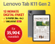 Lenovo Tab K11 Gen 2-Angebot: Beinhaltet ein kostenloses Tablet und ein 12-monatiges Digital-Abo des Harz Kuriers.