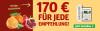 Anzeige für ein Zeitungsabonnement. Text: "170 € für jede Empfehlung!" und Button „Jetzt bestellen“.