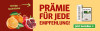 Anzeige für ein Zeitungsabonnement. Text: "Pramie für jede Empfehlung!" und Button „Jetzt bestellen“.