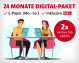 24 Monate Digital-Paket. E-Paper (Mo.-So.), inklusive M+. Nur 37,90 €/Monat. Zwei Personen an einem Tisch mit Tablets. 2x Lenovo Tab GRATIS. Jetzt bestellen!