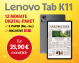 Lenovo Tab K11-Angebot: Beinhaltet ein kostenloses Tablet und ein 12-monatiges Digital-Abo des Harz Kuriers.